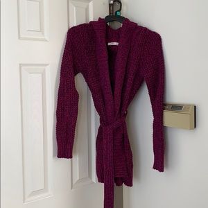 Old navy long cardigan with belt